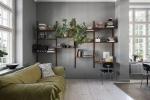 Angolo home office in soggiorno provvisiorio, da Alexander White