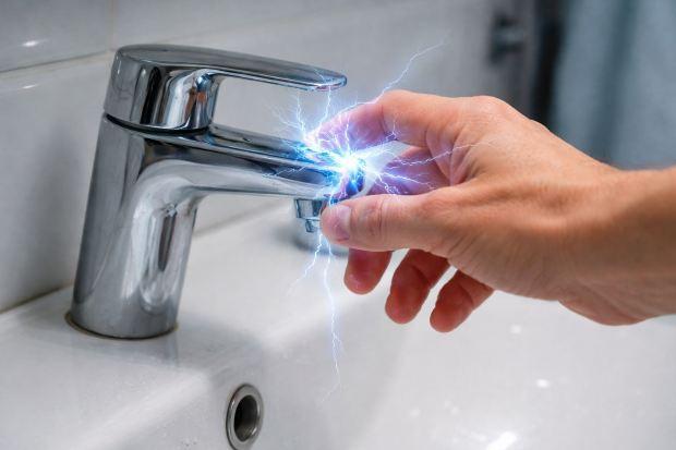 Prendere la scossa in bagno 