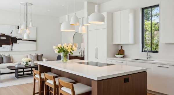 Mobili cucina di colore bianco