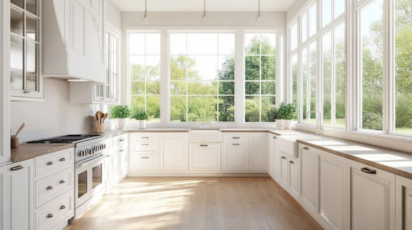 Mobili cucina di colore bianco