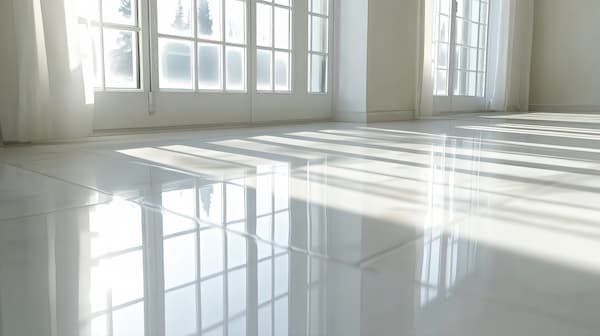 Pavimento con fughe poco evidenti