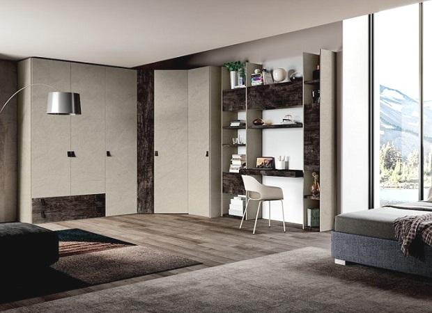 Armadio con angolo cabina