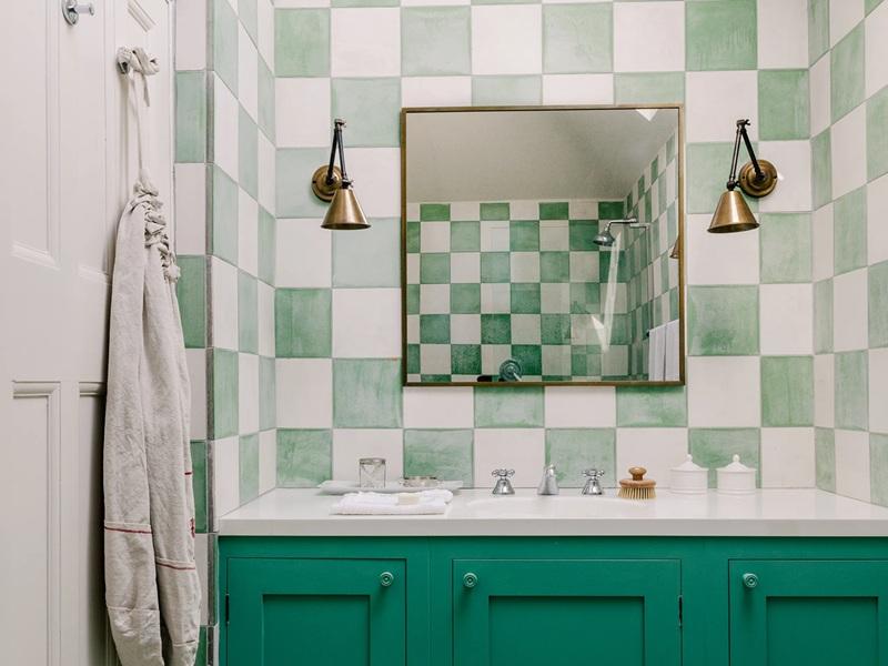 Bagni di 3mq, foto di Owen Gale, da houseandgarden.co.uk