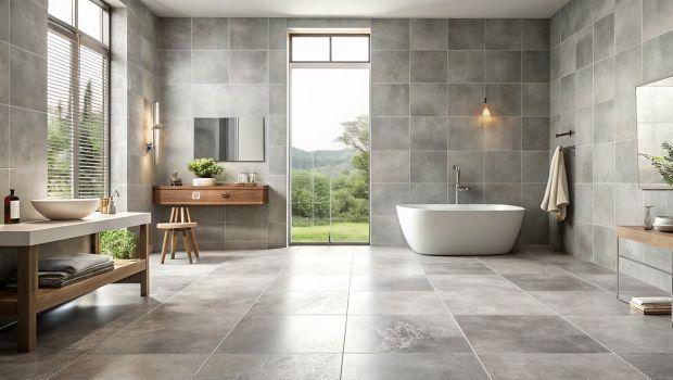 Piastrelle effetto cemento in bagno: quando la scelta &egrave; pi&ugrave; complessa del previsto