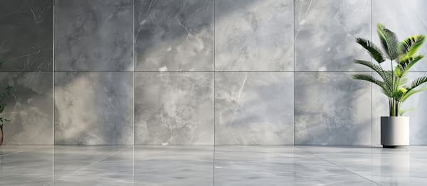 Piastrelle effetto cemento di grande formato