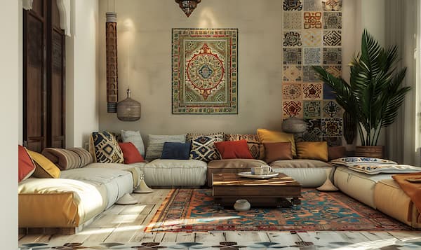 Rivestimenti effetto carta da parati stile etnico