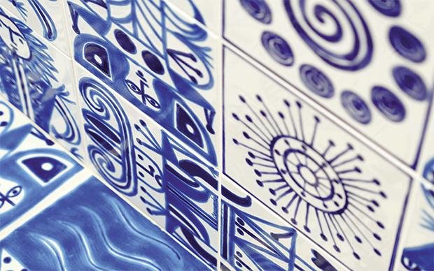 Piastrelle di maiolica tradizionale