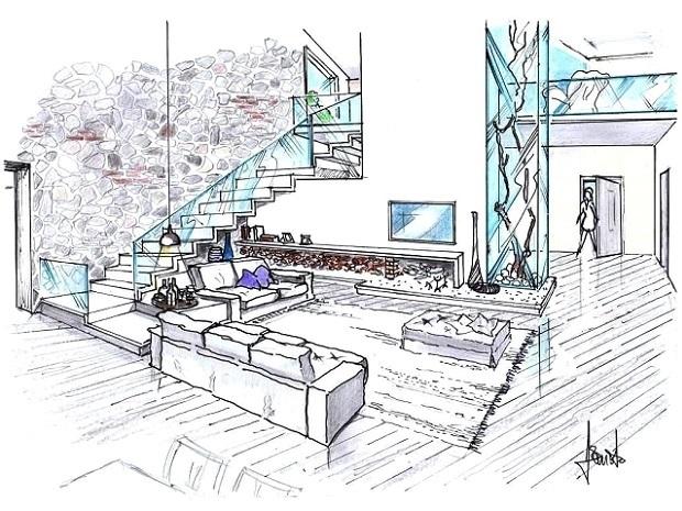 Living camino e scala