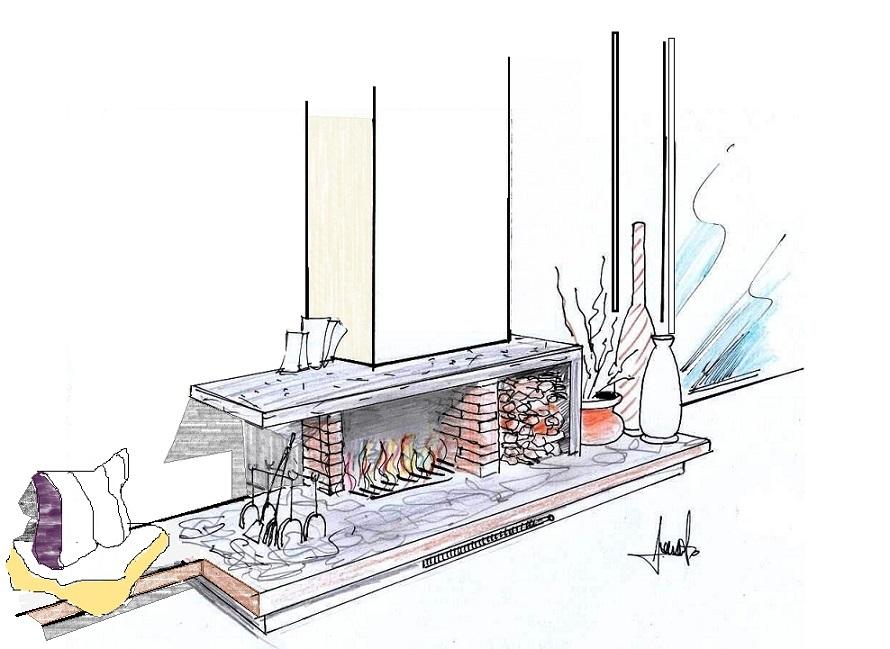 Camino progettazione - disegno di Antonio Previato