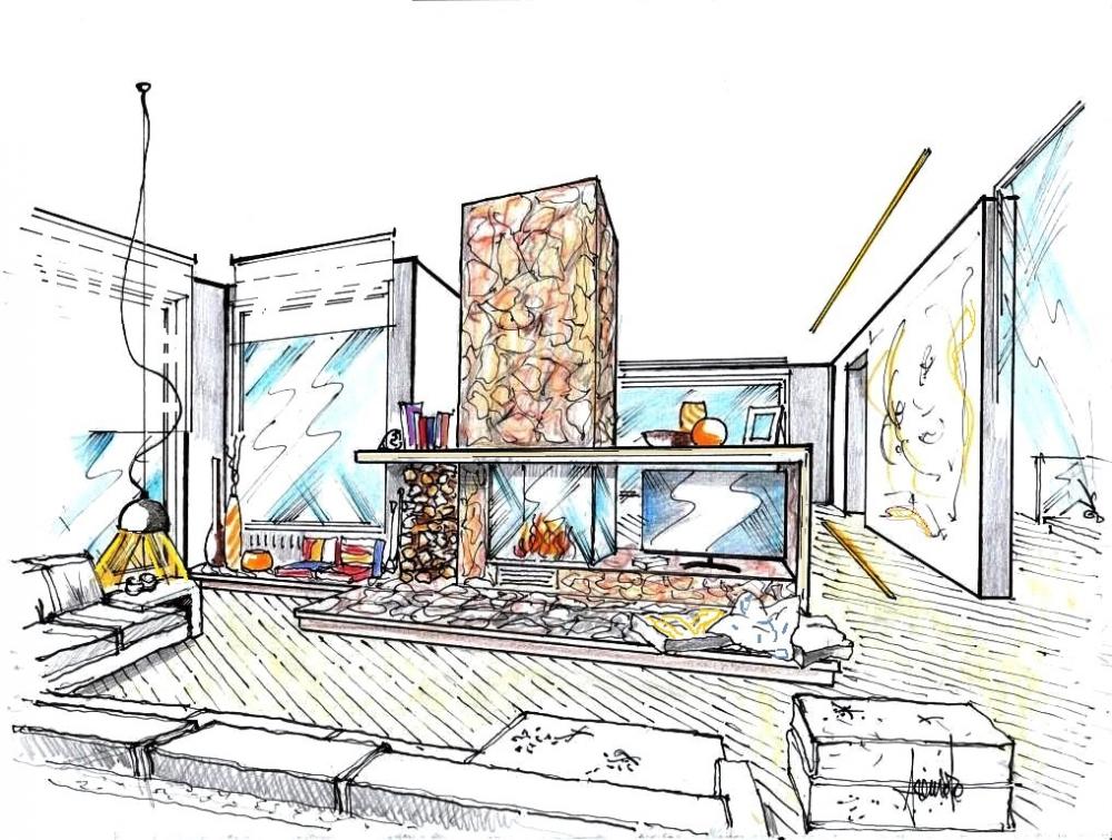 Camino bifacciale in open space: progetto di Antonio Previato