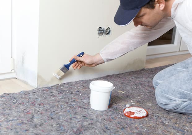 La muffa si pu&ograve; formare anche in case che sembrano asciutte