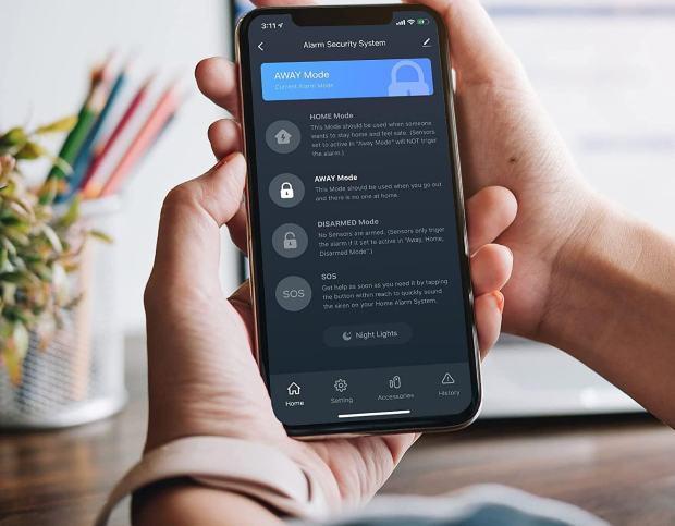 App per controllo dell'allarme