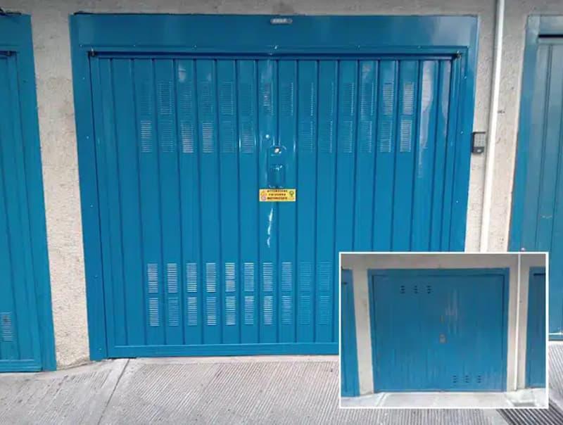 Porta garage basculante - foto officine locati