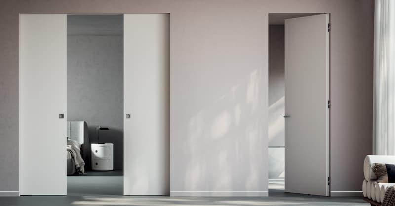 Porta a scomparsa e porta a battente - foto eclisse srl