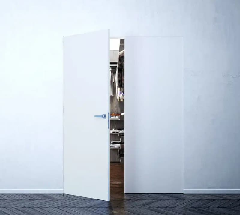 Porta filo muro a battente