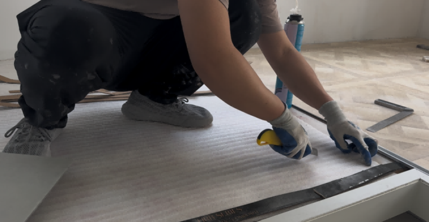 Installazione di un pavimento
