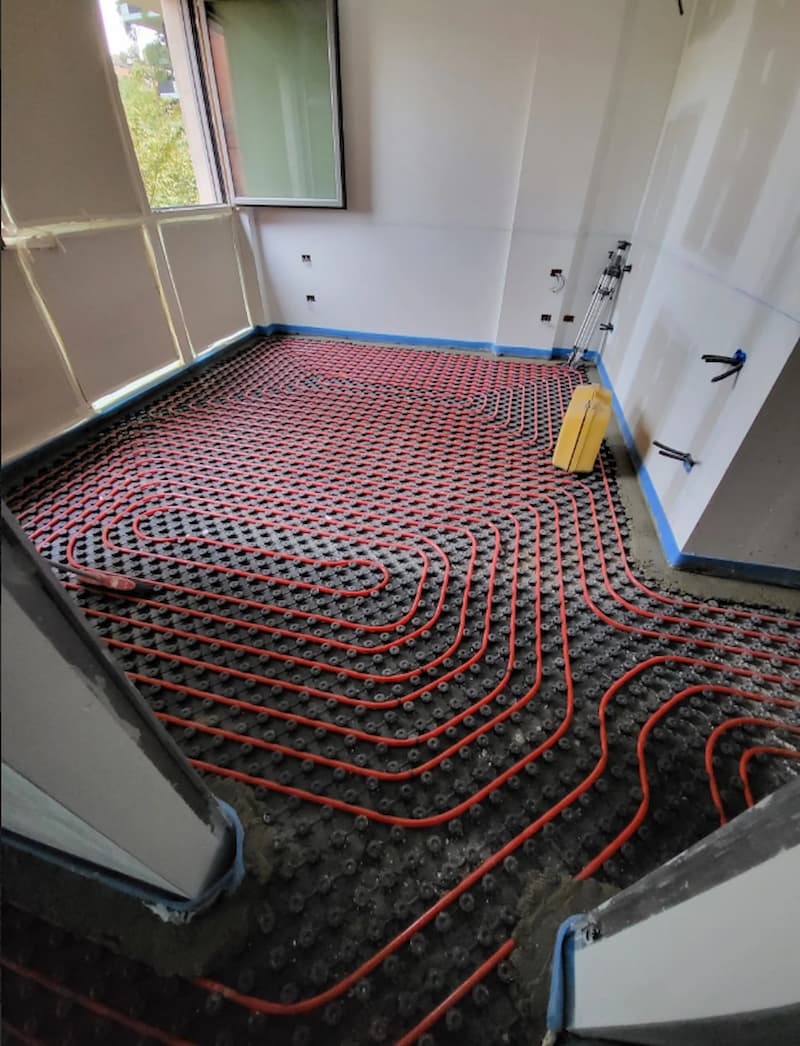 Impianto di riscaldamento a pavimento 