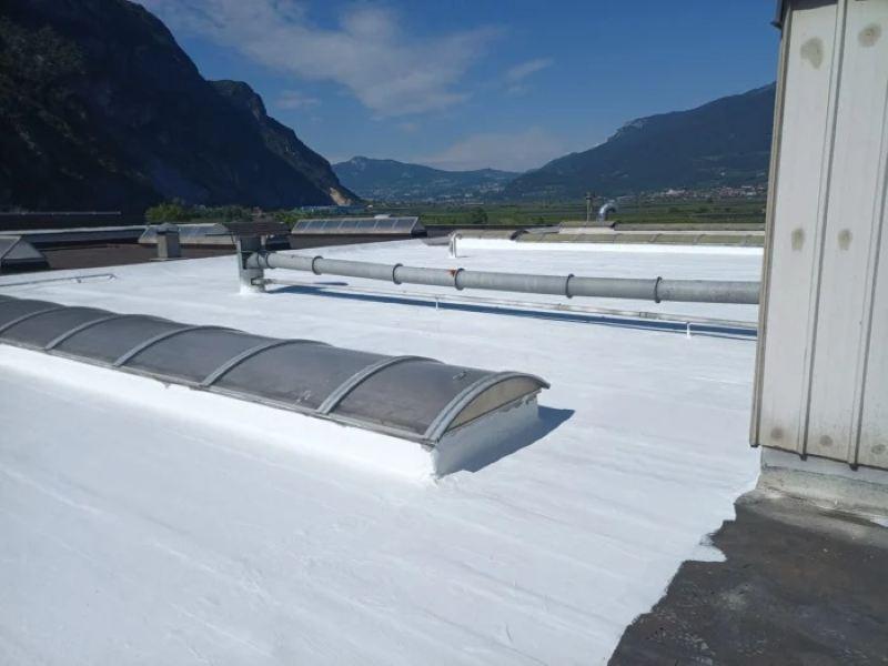 Impermeabilizzazione della copertura di un edificio industriale 