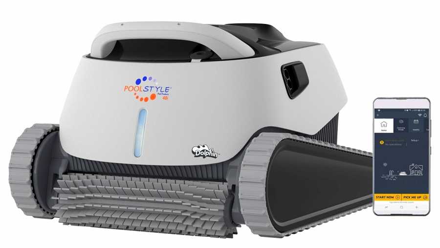 Zefiro Piscine Modello Dolphin Pooltstyle 40 con tecnolgia bluetooth e wi fi