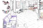 Soggiorno con diverse porte - Antonio Previato Progettista