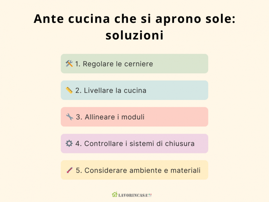 Soluzioni per ante cucina che si aprono da sole, da Lavorincasa.it