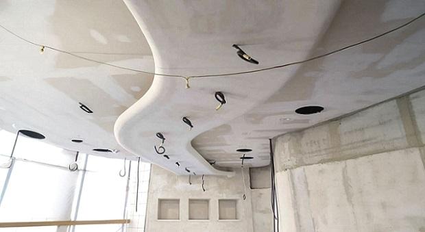 Progettazione casa: controsoffitto curvo - Teknoprogetti Engineering