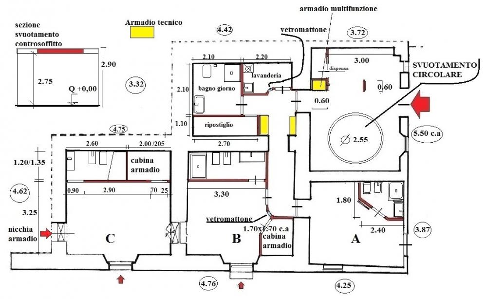 Progetto casa con quote - Antonio Previato Progettista