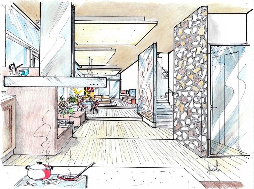 Progetto casa: open space con pedane - Antonio Previato Progettista Designer