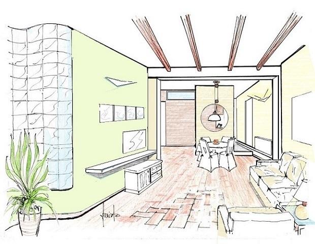 Rivestimenti pareti e soffitto con travi - Antonio Previato