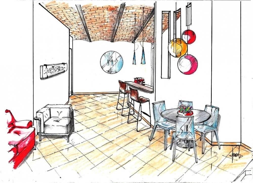 Rivestimenti soffitto con travi - Antonio Previato Designer