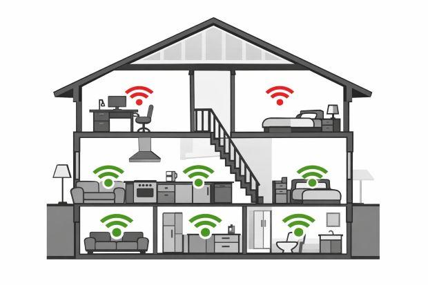 Casa con connessione instabile ai piani alti 