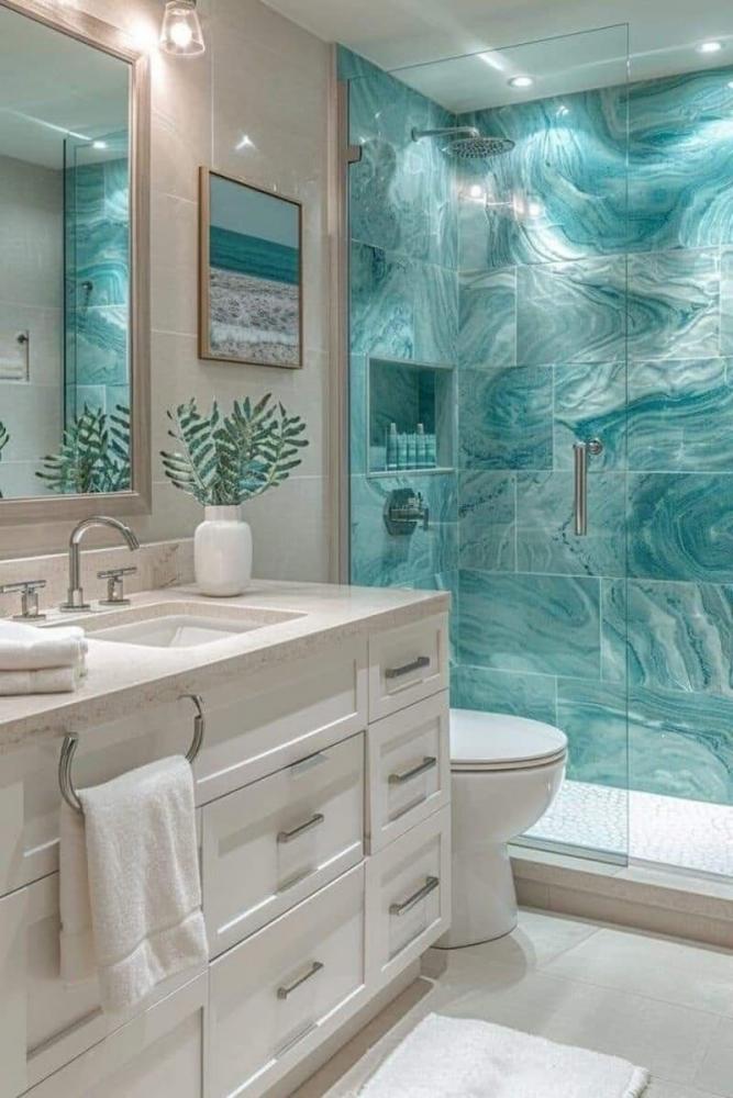 In un bagno cieco l'umidità è maggiore - foto pinterest