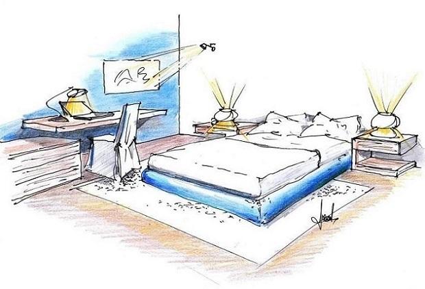 Illuminazione camera da letto