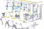 Illuminazione piccola cucina - Progettista Designer Antonio Previato