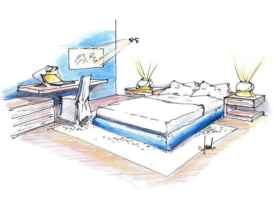 Luci in camera da letto - Antonio Previato Designer