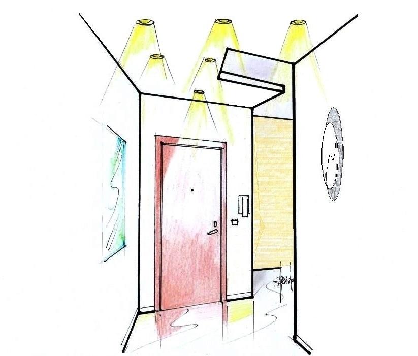 Illuminare piccolo ingresso - Designer Antonio Previato
