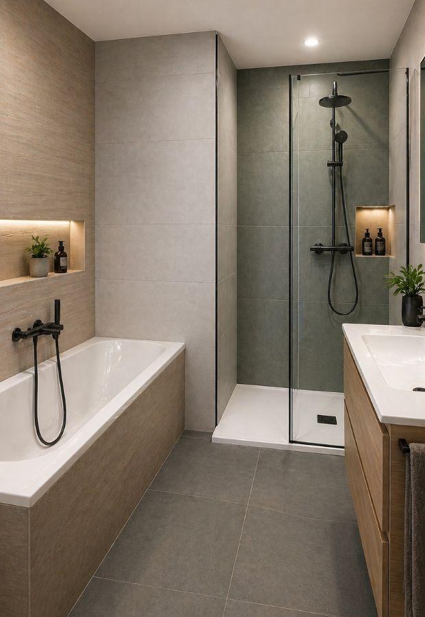 Bagno rinnovato con superfici moderne e senza demolizione - Canva