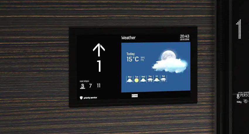Display ascensore