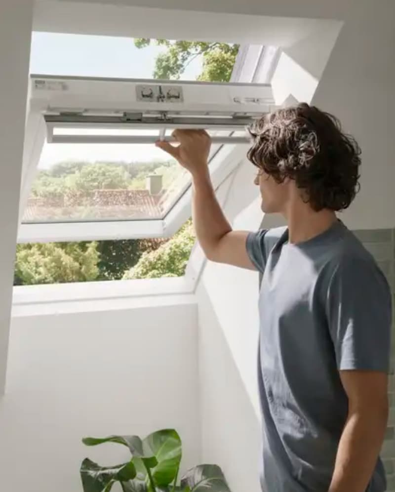 Apertura della velux