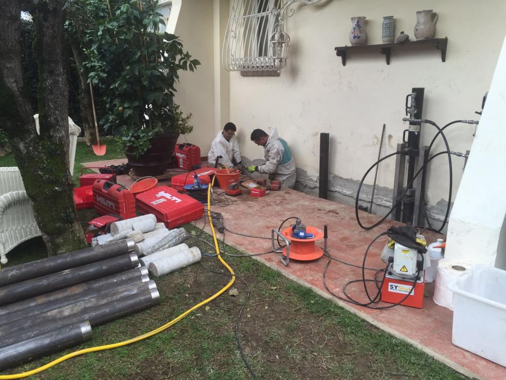 Consolidamento con pali presso-infissi - Foto Systab s.r.l.