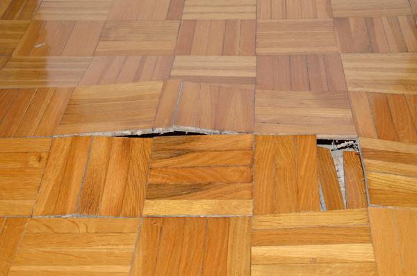 Parquet flottante disfatto