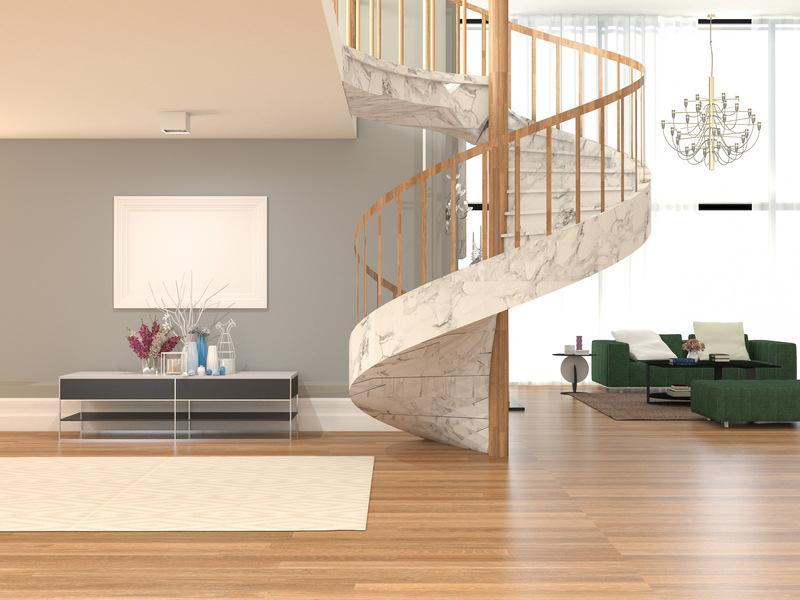 Soggiorno con parquet