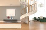 Soggiorno con parquet