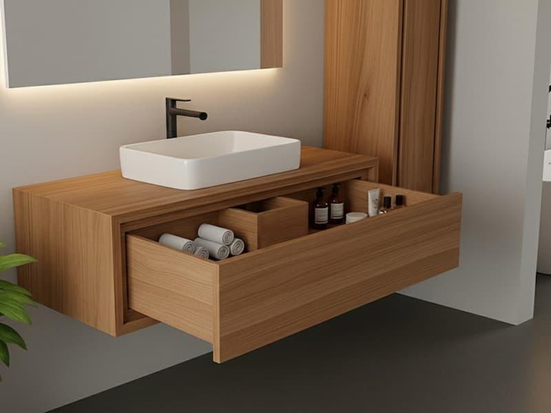 Osservare se i cassetti del mobile lavabo non scorrono bene - foto Iperceramica