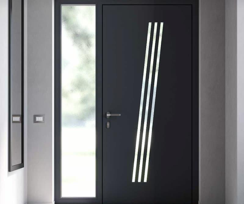 Portoncino ingresso alluminio infinity - foto oknoplast