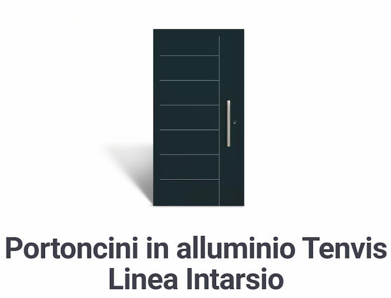 Portoncino alluminio linea intarsio - foto oknoplast