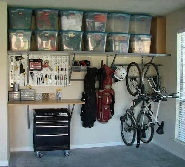 zona hobby nel garage
