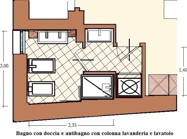 Bagno  con antibagno 