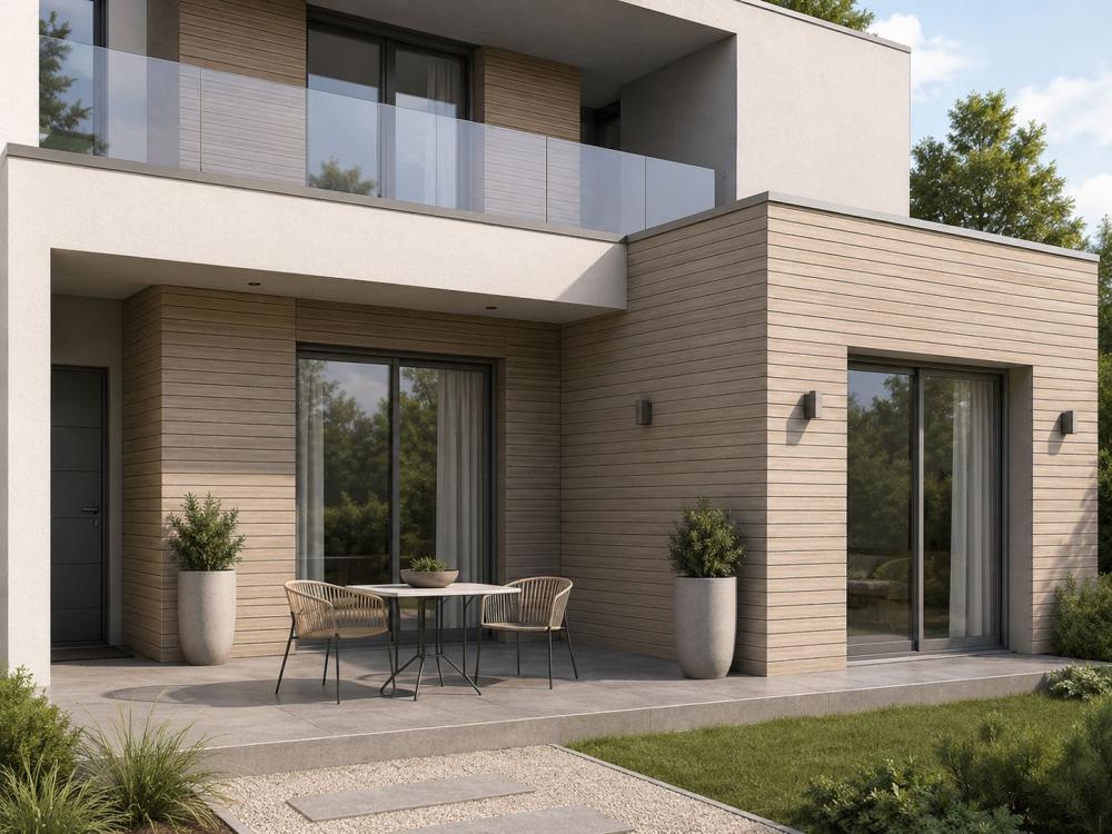 Casa con coperture in listelli compositi  - Foto Daniele F. Toscana