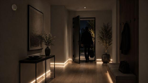 Luci di cortesia con sensore in corridoio